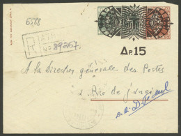 GREECE: Interesting Stationery Envelope Sent By Registered Mail To Rio De Janeiro In 1952! - Other & Unclassified