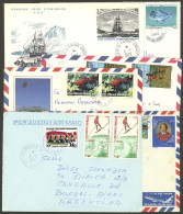 FRENCH POLYNESIA: 6 Covers Used Between 1972 And 1989, Almost All Sent To Argentina, Very Nice Postages! - Other & Unclassified