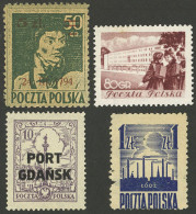 POLAND: Group Of 4 Cinderellas, One With Defect, The Rest Of VF Quality! - Other & Unclassified