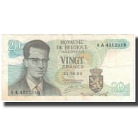 Billet, Belgique, 20 Francs, 1964, 1964-06-15, KM:138, TTB - Autres & Non Classés
