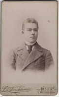 Delcampe - Latvia Lettland, Riga Majorenhof, Small Visit Cabinet Card - Lettland