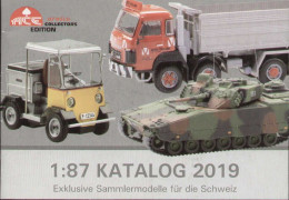 Catalogue ACE ARWICO 2019 Exclusive Sammlermodelle Für Schweiz HO 1/87 - Deutsch