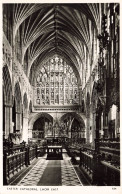 ROYAUME-UNI - Exeter Cathedral - Choir East - Vue De L'intérieure - Carte Postale Ancienne - Exeter
