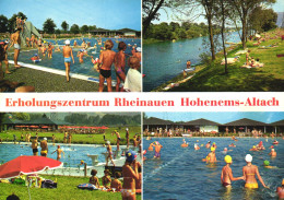 HOHENEMS, VORARLBERG, MULTIPLE VIEWS, ARCHITECTURE, RESORT, UMBRELLA, CHILDREN, POOL, AUSTRIA, POSTCARD - Hohenems