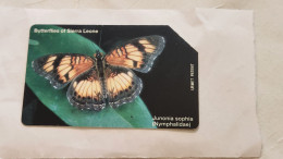 SIERRA LEONE-(SL-SLT-0011)-Junonia Sophia-(32)-(50units)-urmet Card-MINT Card+1card Prepiad Free - Sierra Leone