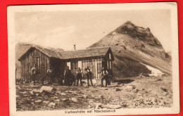 VBK-34 SELTEN Muttseehütte Mit Nüschenstock BELEBT.  Stempel SAC Winterthur. Gelaufen Brigels 1922 - Glarus Süd