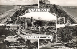 ROYAUME-UNI - Greetings From Bournemouth - Zig Zag Path And Promenade - Multi-vues - Animé - Carte Postale Ancienne - Bournemouth (a Partire Dal 1972)