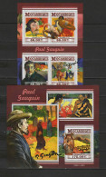 Delcampe - Mozambique 2015 Paintings Paul Gauguin, Sheetlet + S/s MNH - Impressionisme