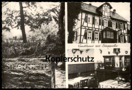 Delcampe - ÄLTERE POSTKARTE GROSSENBACH GASTHAUS ZUR SIEGQUELLE BAD LAASPHE SIEG EWALD SCHNEIDER AK Cpa Postcard Ansichtskarte - Bad Laasphe