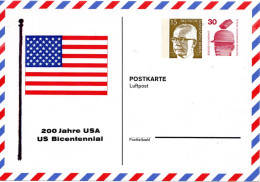 81483 - Berlin - 1976 - 15Pfg Heinemann &30Pfg Unfall PGALpKte "USA 200-Jahr-Feier", Ungebraucht - Us Independence