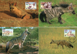 ERYTHREE WWF Timbres-poste Nature, Protèle N°425 à 428 Sur 4 Cartes TB - Eritrea