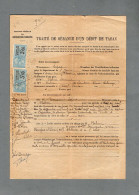 VP23.477 - AUXERRE 1928 - Traité De Gérance D'un Débit De Tabac - M. & Mme ROHRER à CHATEL - CENSOIR ..... - Documents