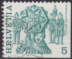 1984 Schweiz Zum: 594H4 Mi: 1100E, Aus Markenheftchen, Sternsinger Bergün - Markenheftchen