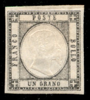 Antichi Stati Italiani - Napoli - Province Napoletane - 1861 - 1 Grano Grigio (1a) - Gomma Originale Con Forte Linguella - Other & Unclassified