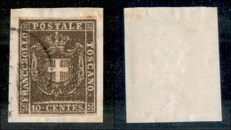 Antichi Stati Italiani - Toscana - Governo Provvisorio - 1860 - 10 Cent Bruno (19c) Usato Su Frammento (145) - Other & Unclassified