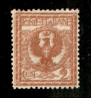 Regno - Vittorio Emanuele III - 1901 - Floreale 2 Cent Con Marcata Doppia Stampa (69a) - Other & Unclassified