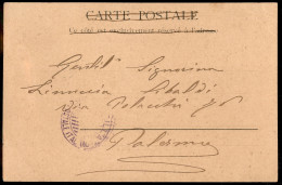 Regno - Navigazione - Scilla Piroscafo Postale Italiano 16.1.03 (viola) - Cartolina Da Tunisi A Palermo - Other & Unclassified