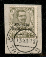 Occupazioni I Guerra Mondiale - Trentino-Alto Adige - 1918 - 45 Cent (25) - Usato Su Frammento - Trento 13.12.18 - Other & Unclassified