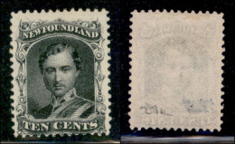 OLTREMARE - CANADA - NEWFOUNDLAND - 1866 - 10 Cent (18 - Carta Bianca) - Senza Gomma - Other & Unclassified