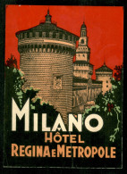 Etichette Bagagli - Hotel Regina E Metropole Milano - Other & Unclassified