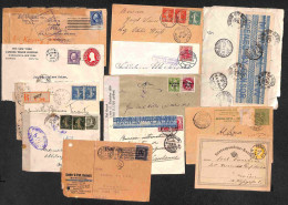 Lotti & Collezioni - Oltremare - MONDIALE - 1875/1924 - Francia + Germania + Stati Uniti - Insieme Di 9 Buste + 3 Cartol - Other & Unclassified