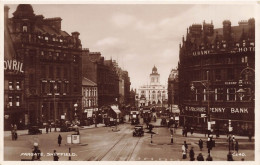 [-5%] ROYAUME-UNI - Fargate - Sheffield - Vue Générale - Animé - Voitures - Carte Postale Ancienne - Sheffield