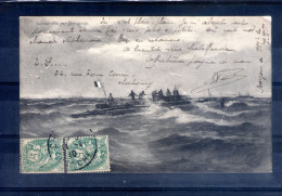 Delcampe - Submersible Par Gros Temps - Unterseeboote