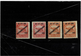 FIUME ,"Pro Fondazione Studio" ,4 Pezzi Senza Gomma ,qualita Buona - Fiume & Kupa