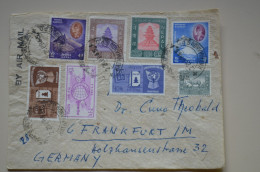 Delcampe - Nepal 1965 Air Mail Rice Paper Cover To Germany - Nepal