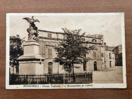 Delcampe - MUSSOMELI ( CALTANISSETTA ) PIAZZA UMBERTO I E MONUMENTO AI CADUTI 1935 - Caltanissetta