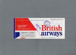 VP23.511 - 1978 - Aviation Commerciale - British Airways - Passenger Ticket -  LONDON, HONG KONG, DENPASAR, BANGKOK..... - Tickets