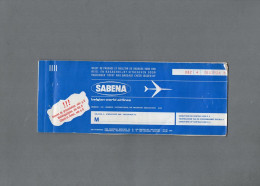 VP23.518 - 1976 - Aviation - Sabena ( Belgique ) - Billet - MONTREAL X BOSTON X WASHINGTON X NEW YORK X BRUSSELS .... - Tickets
