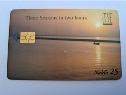 ERITREA Serie NAFKA  25/ THREE SEASONS IN TWO HOURS CHIPCARD /   FINE USED  ** 17317 ** - Eritrea