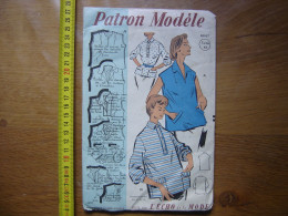 Patron Patroon MARINIERES Taille 44 L'ECHO DE LA MODE Vintage 63017 - Patrones