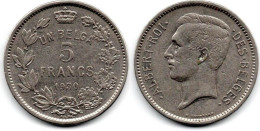 MA 32147 / Belgique - Belgien - Belgium 5 Francs 1930 TB+ - 5 Francs & 1 Belga
