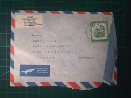 RÉPUBLIQUE D'OSTERREICH, Enveloppe Aereo Circulée à Montevideo, Uruguay Avec Une Variété De Timbres Postaux. - Gebraucht