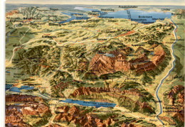Vogelschaukarte Der Nordostschweiz (18753) - Flums