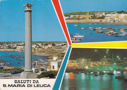 Delcampe - Cartolina Santa Maria Di Leuca ( Lecce ) Saluti Con Vedutine - Lecce