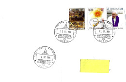 VATICANO - 2024 Lettera Per L'Italia Con 3 Francobolli (Europa 2022, Eco Sistema 2023, Papa Francesco 2023) - 17314 - Lettres & Documents