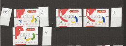 1995 MNH Denmark ATM Selection - Machine Labels [ATM]