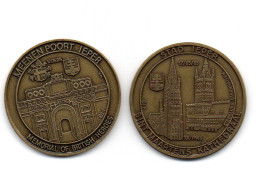 1 Penning Ter Gelegenheid Van Bezoek Paus Aan Ieper - 17 Mei 1985 - Sint-Maartenskathedraal (bronskleurig) - Tokens Of Communes