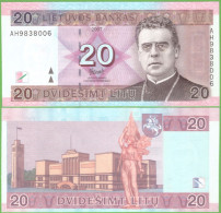 LITHUANIA 20 LITU 2007  P-69 UNC - Lithuania