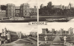 [-5%] ROYAUME-UNI - Windsor - Henry VIII - Gateway - Windsor Castle From Home Park - Multi-vues - Carte Postale Ancienne - Windsor