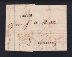Ungarn Hungary Rechnung 1844 Pesth Nach Debreczen - ...-1867 Vorphilatelie