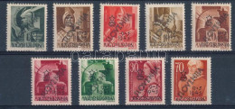 ** Muraszombat 1945 9 Db Bélyeg Bodor Vizsgálójellel - Other & Unclassified