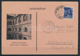 Székelyudvarhely 1945 Helyi Levelezőlap 3f Bélyeggel és Kétnyelvű Bélyegzéssel / Local Postcard With 3f And Bilingual Po - Other & Unclassified
