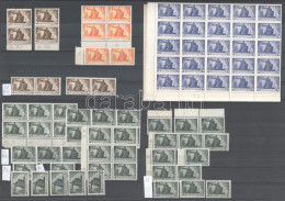 ** 1945 Mini Tanulmány Az Újjáépítés Sor Lemezhibáiból 8 Stecklapon - Other & Unclassified