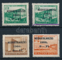 (*), O 1958-1960 4 Db Meghatalmazás Bélyeg - Other & Unclassified