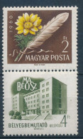 ** 1960 Bélyegbemutató Szelvényes Bélyeg Fehér Folt A Szalagon Lemezhibával (4.000) - Other & Unclassified