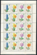 ** 1963 Bélyegnap (36.) - Virág (IV.) Hajtott Teljes ív (4.000) (ráncok / Creases) - Other & Unclassified